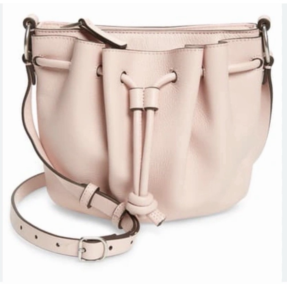 Nordstrom TREASURE & BOND Crossbody‎ Bag Purse Genuine Leather Blush Pink